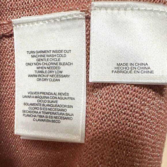 Tank Top Women’s 2X Pink Shimmery Sleeveless Knit Pullover NWT - Picture 4 of 8